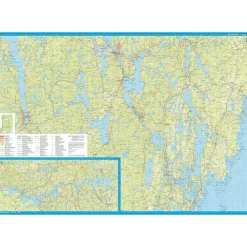 Sverige: Dalslands kanal Calazo Skjærgårdskart 1:50 000