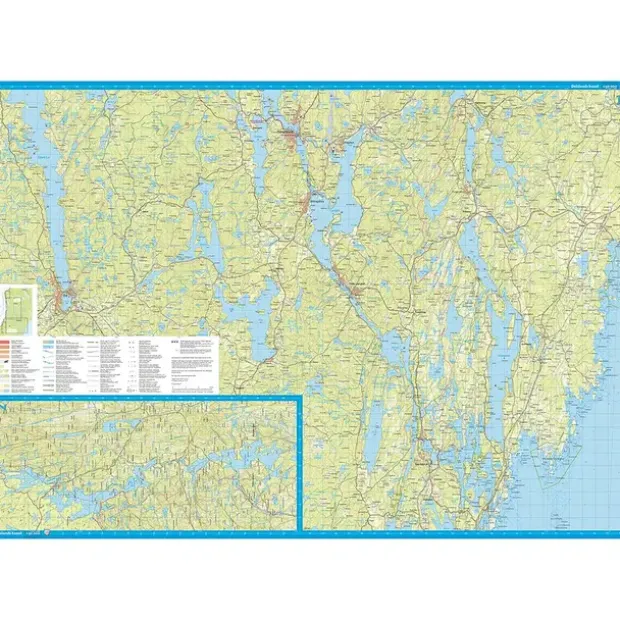 Sverige: Dalslands kanal Calazo Skjærgårdskart 1:50 000