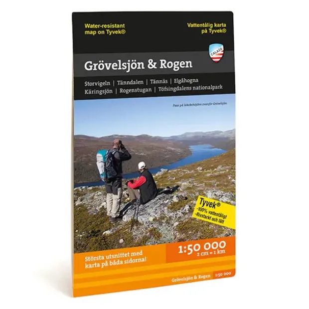 Sverige: Grövelsjön Rogen Calazo Turkart 1:50 000