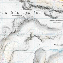 Sverige: Hemavan Calazo Høyfjellskart 1:25 000