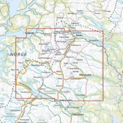 Sverige: Kebnekaisefjällen Narvik Calazo Turkart 1:100 000
