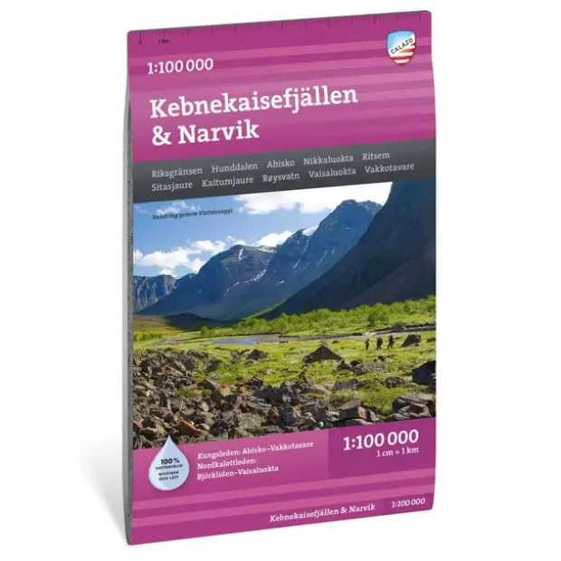 Sverige: Kebnekaisefjällen Narvik Calazo Turkart 1:100 000