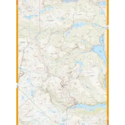 Sverige: Kittelfjäll Marsfjällen Klimpfj Calazo Turkart 1:50 000