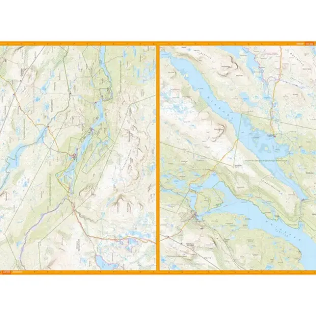 Sverige: Kvikkjokk–Adolfström Calazo Turkart 1:50 000 Kungsleden