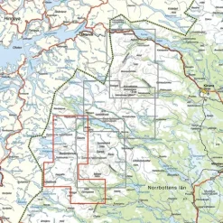 Sverige: Padjelantaleden Calazo Turkart 1:50 000