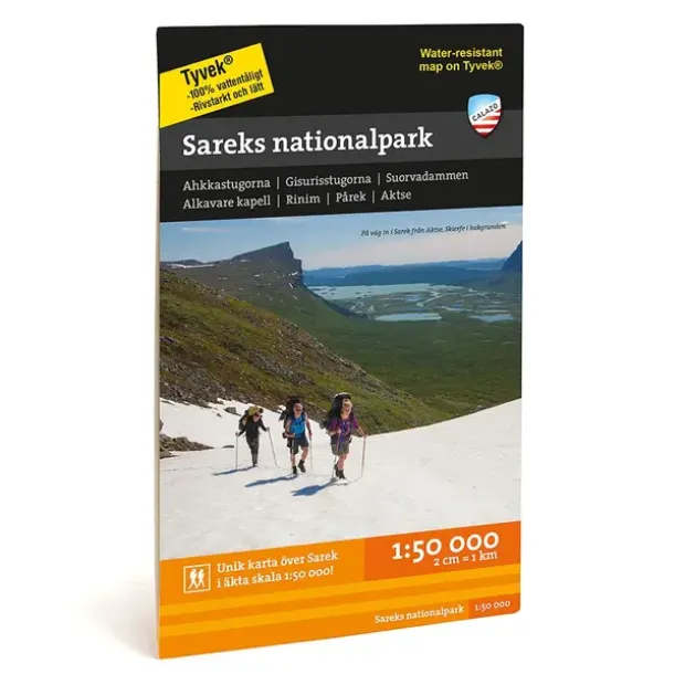 Sverige: Sareks nationalpark Calazo Turkart 1:50 000