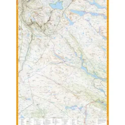 Sverige: Vindelfjällen Calazo Turkart 1:100 000 Kungsleden