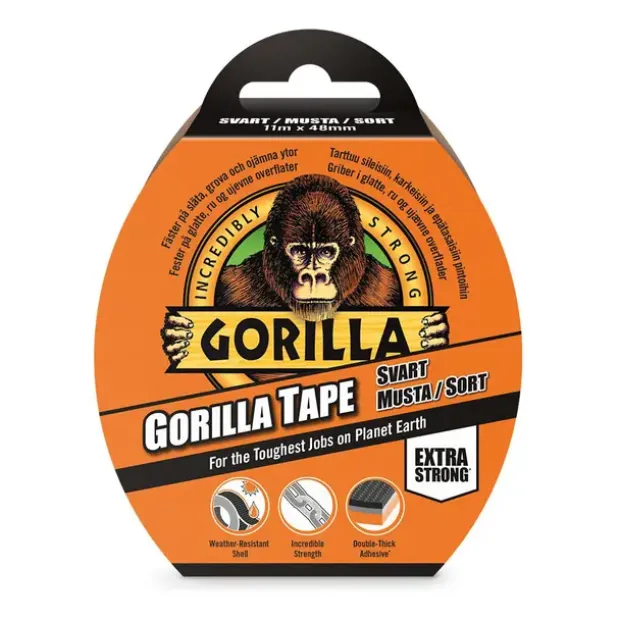 Tape Gorilla Tape Black 11 m