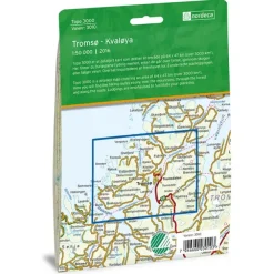 Tromsø-Kvaløya Nordeca Topo 1:50 000 3010