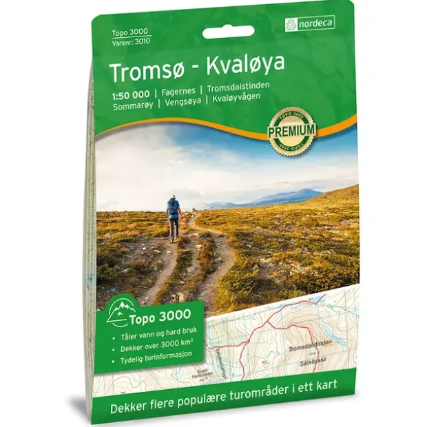 Tromsø-Kvaløya Nordeca Topo 1:50 000 3010