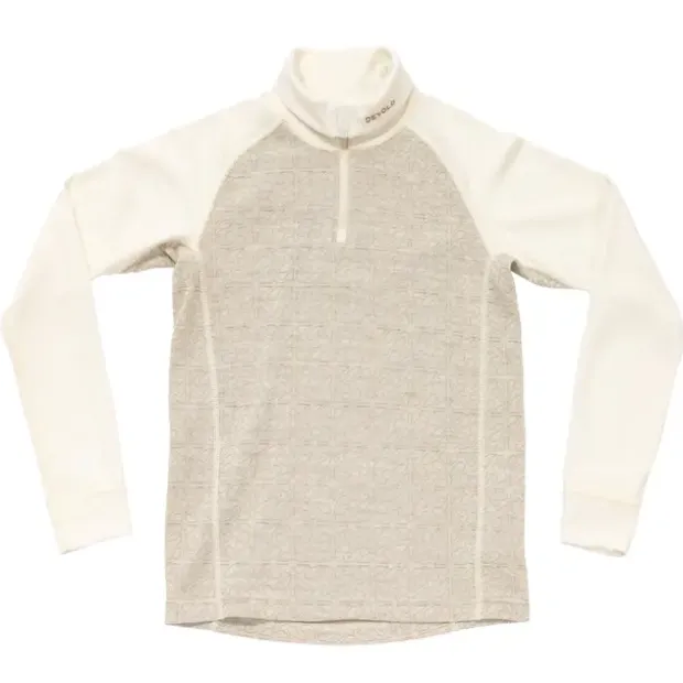 Trøye til barnDevold Duo Active Merino Zip Jr 010