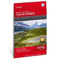 Tyin og Filefjell Calazo Høyfjellskart 1:25 000 Jotunheime