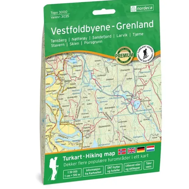 Vestfoldbyene-Grenland Nordeca Topo 1:50 000 3035