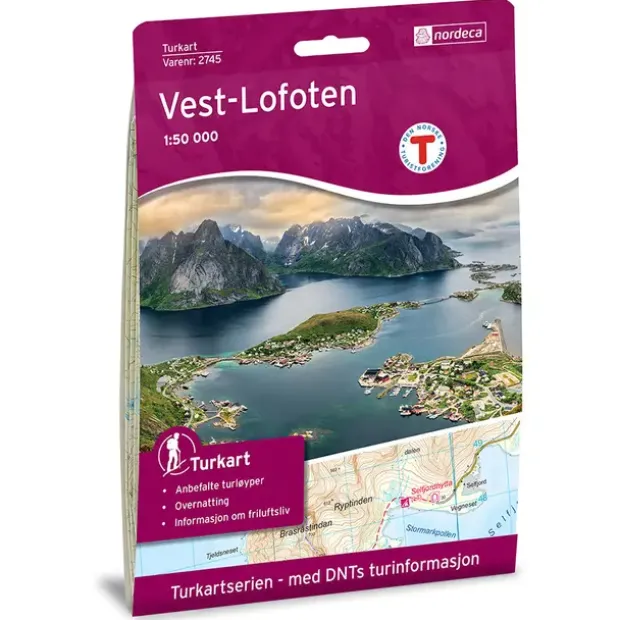 Vest-Lofoten Nordeca Turkart 1:50 000 2745