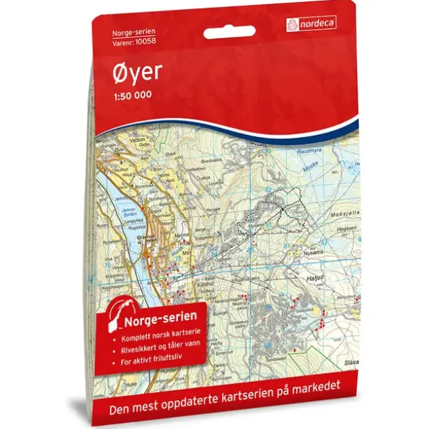 Øyer Nordeca Norge 1:50 000 10058
